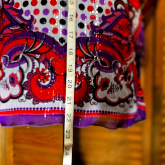 VINTAGE, HANDKERCHIEF BLOUSE - Picture 8 of 11